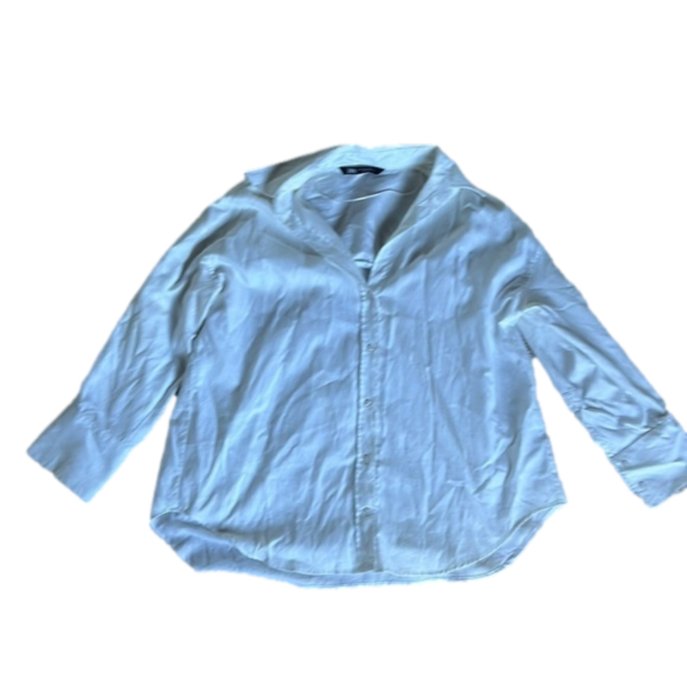 WHITE size small Zara button-down undershirt